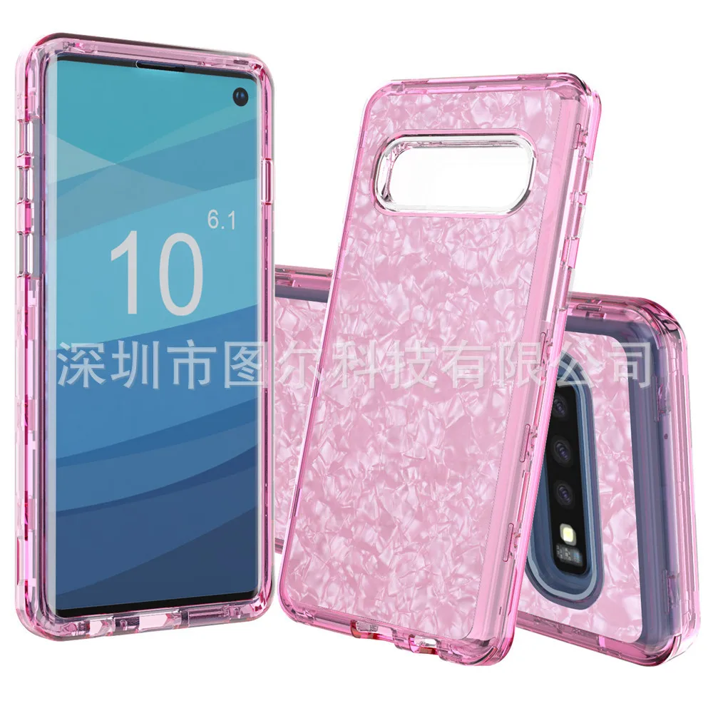 Стиль SAMSUNG S10 plus чехол для телефона Три в одном ТПУ+ ПК эпоксидный ударопрочный защитный чехол применимый S10e