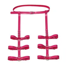 Ремень-подвязка для тела, кожаный ремень, пастельный Готический сексуальный пояс на подтяжках, связывание, высокая талия, женские чулки, вечерние чулки для ночного танца