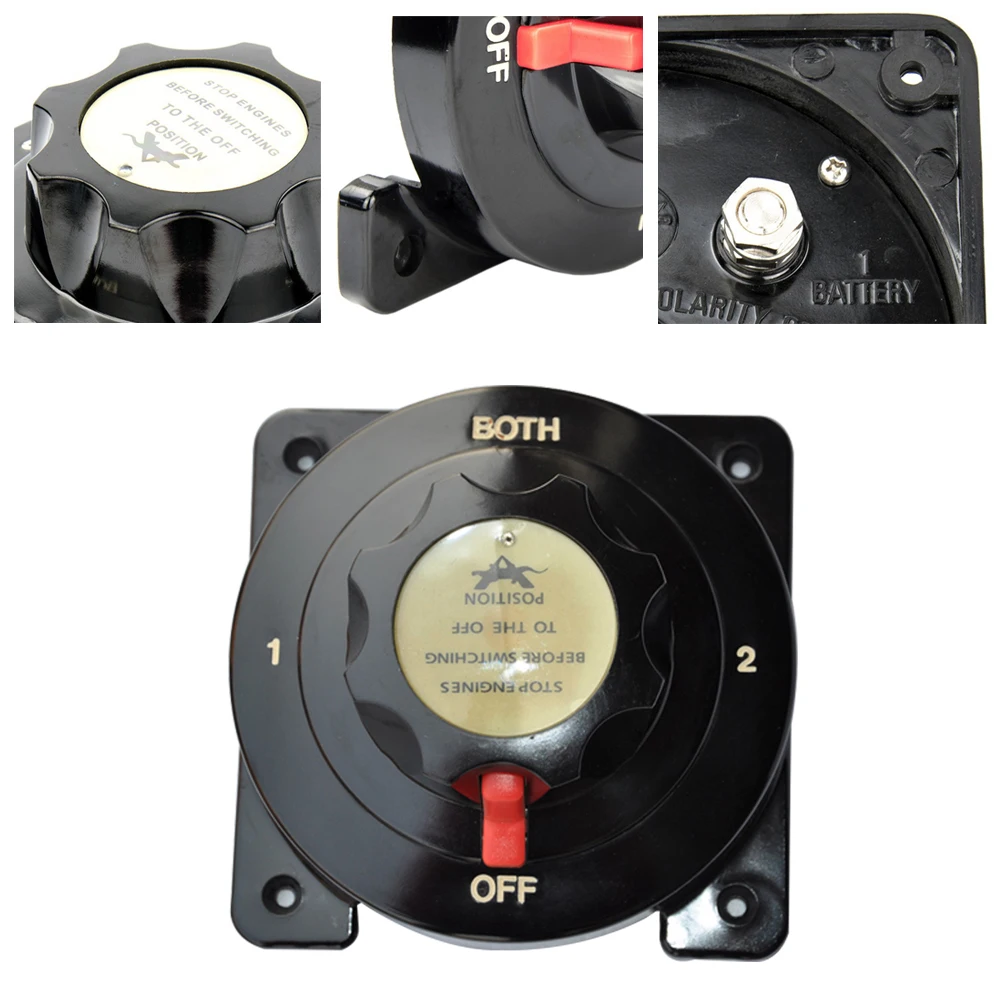 

Dual Battery Waterproof Marine Boat Accessories Yacht Rubber Cut Off Caravan Easy Install Isolator Switch Disconnect Rotary