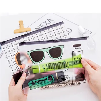 

VOGVIGO Cartoon PVC Cosmetic Bag Travel Makeup Case Women Zipper Bath Organizer Storage Pouch Bags Toiletry Wash Beaut Pen Kit