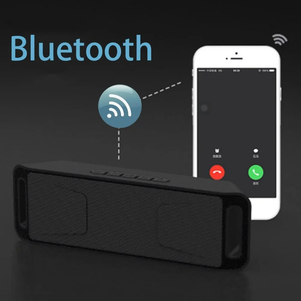 Беспроводной динамик Bluetooth 4,0 стерео сабвуфер поддержка TF USB FM радио встроенный микрофон двойной бас звук динамик Прямая поставка SC208