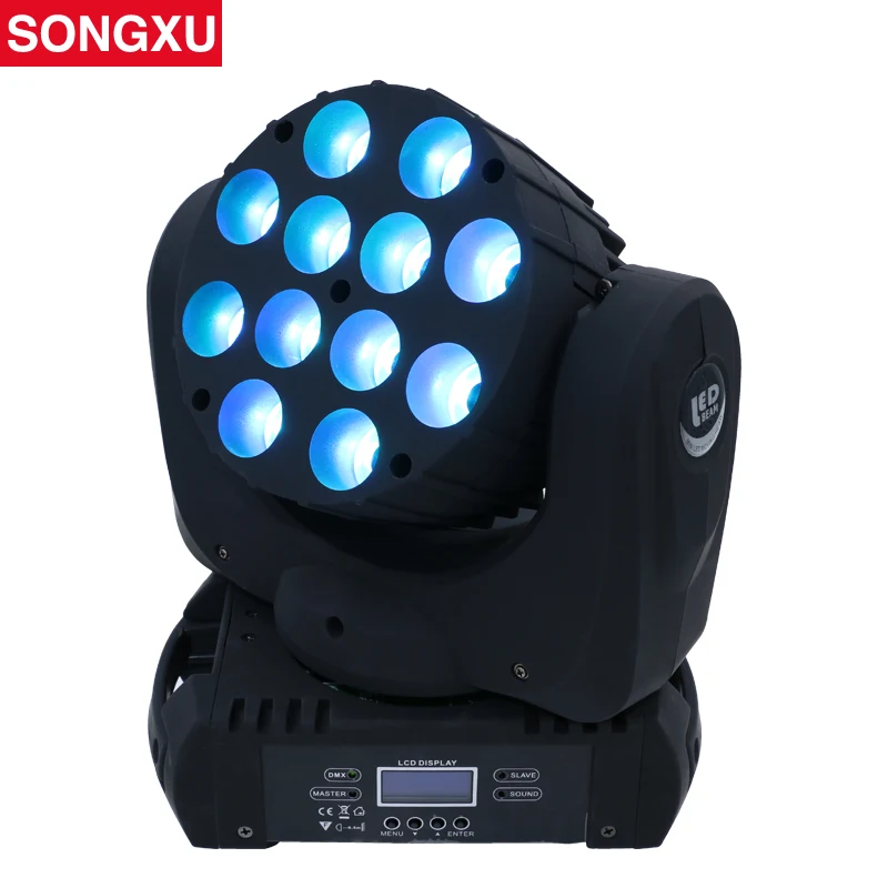 SONGXU 12x10 Вт RGBW 4 в 1 светодиодный подвижный головной светильник шайба