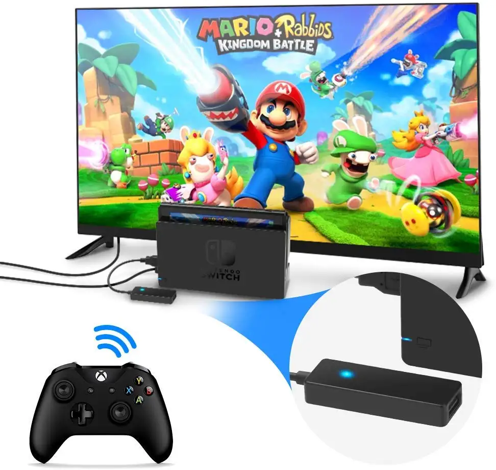 Адаптер Rocketek Bluetooth приемник беспроводной контроллер для консоли Nintendo конвертер