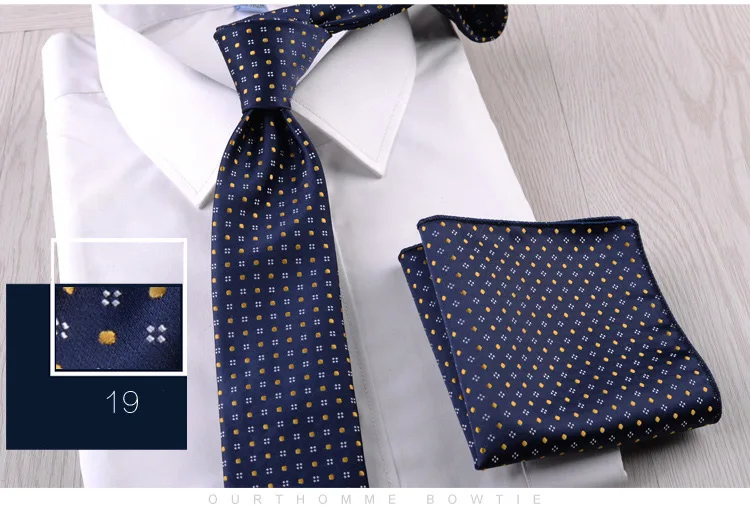 Цветочный Пейсли мужской повседневный галстук набор темно-синий красный 7 см обтягивающий галстук из полиэстера Карманный квадратный костюм деловой Свадебный тонкий галстук