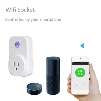 

Multi-Function Smart Socket Plug WiFi Wireless Remote Socket Adaptor Power on and off with phone Drop shipping
