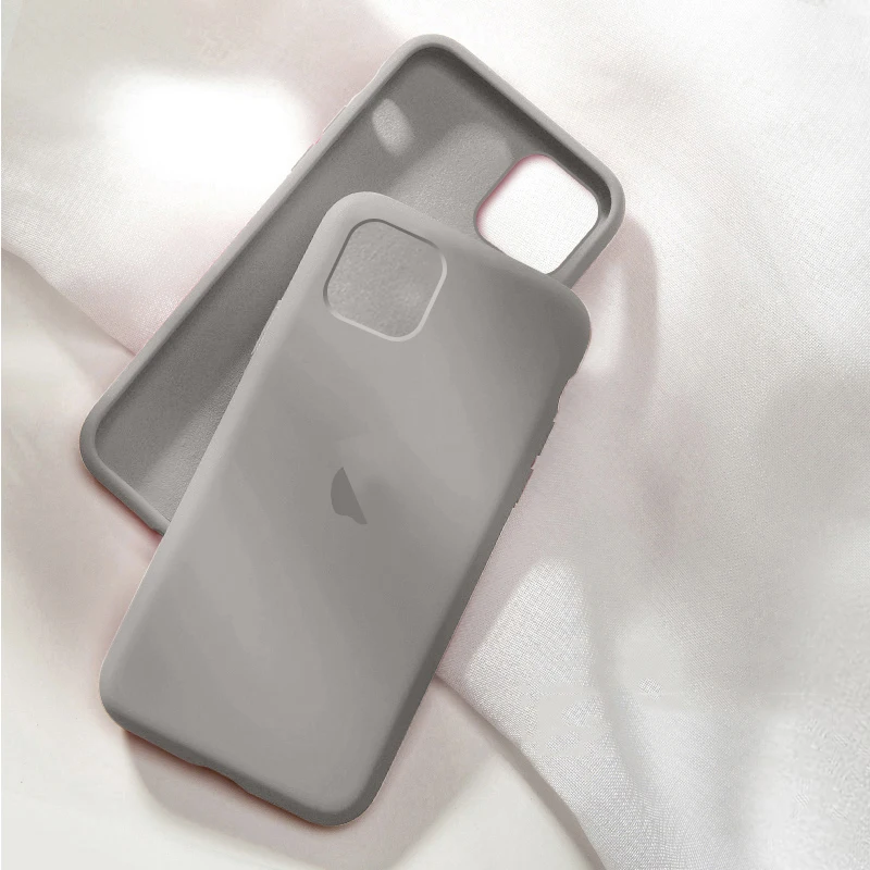 Официальный силиконовый чехол для iphone Xs max XR X 7 8 6 6S Plus, роскошный чехол с логотипом для iphone 11 Pro Max, задняя крышка - Цвет: rock