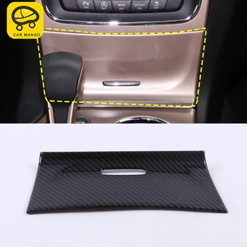 

CARMANGO For Jeep Grand Cherokee 2017 Auto Car Cigarette lighter panel frame Trim Stickers Covers Interior Accessories