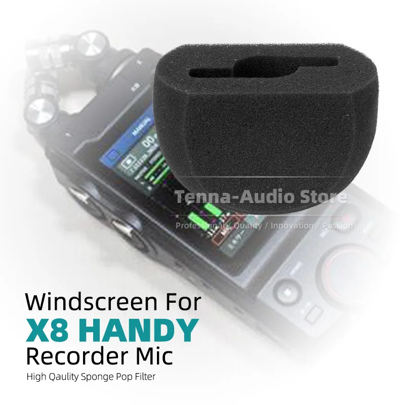 Pára-brisa Microfone Espuma à Prova de Vento Esponja Tela para Tascam x8 x Gravador Acessível Mic Pop Filtro Pára-brisas Escudo Capa - Image 2