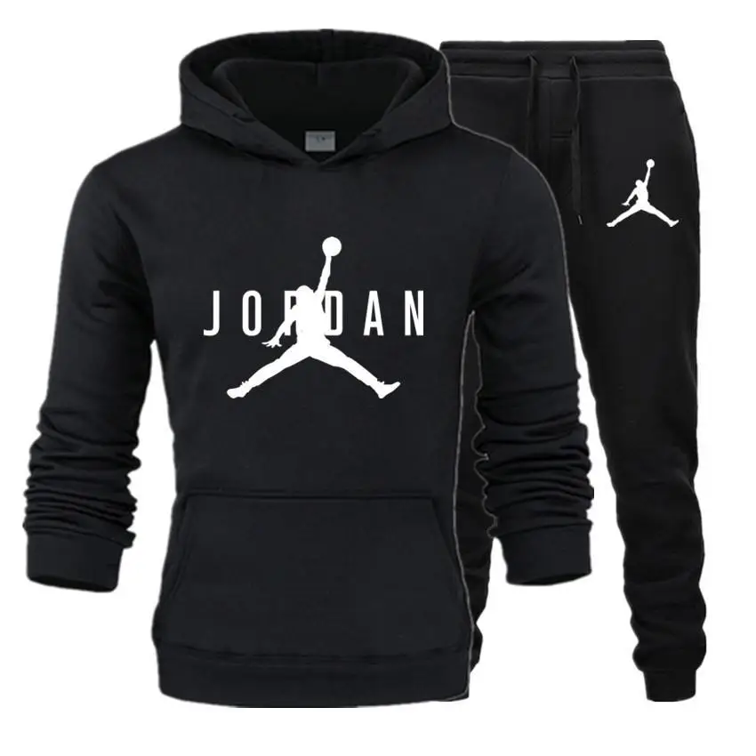 

Brand Jordan Clothing Men's Casual Sweatshirts Pullover Men tracksuit Hoodies Two Piece +Pants Sport Shirts Autumn Winter Set