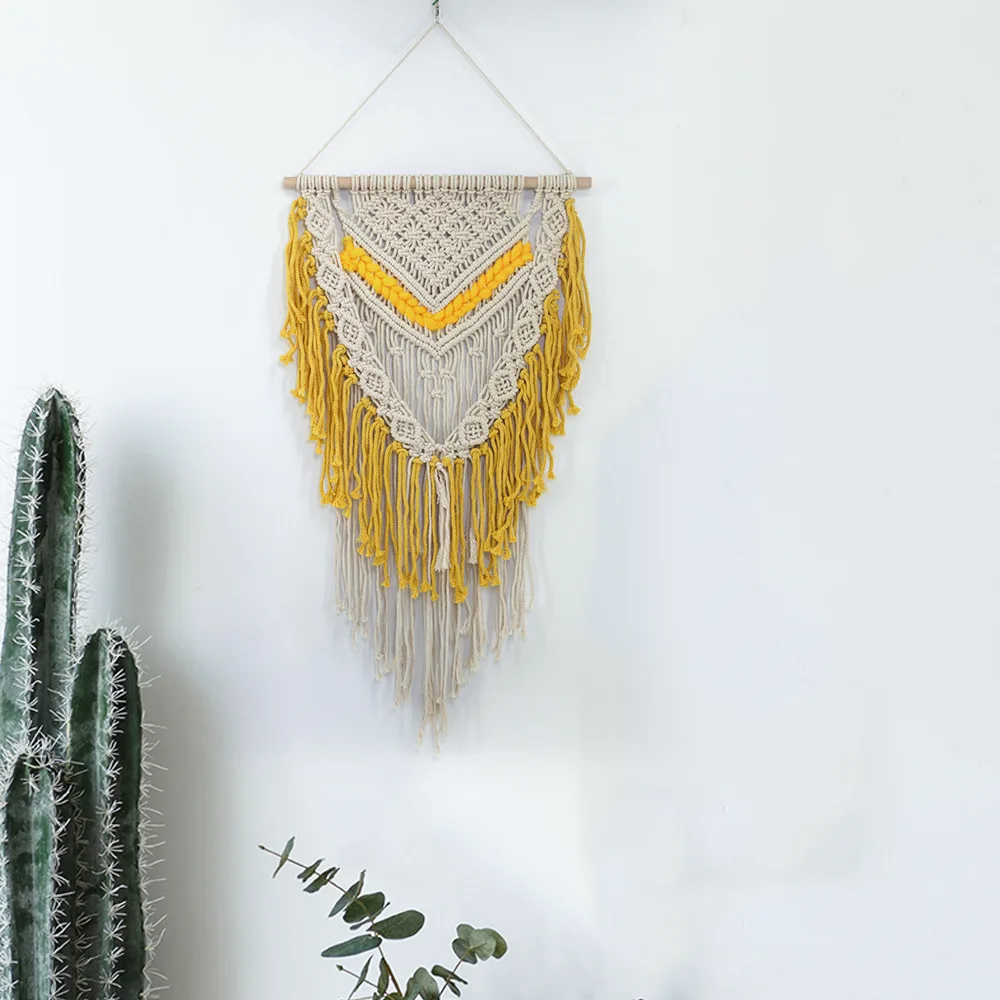 Bohemian Style Hand-woven Tapestry Bed& Breakfast Decorative Tassels Tapestry Creative Home MS7207