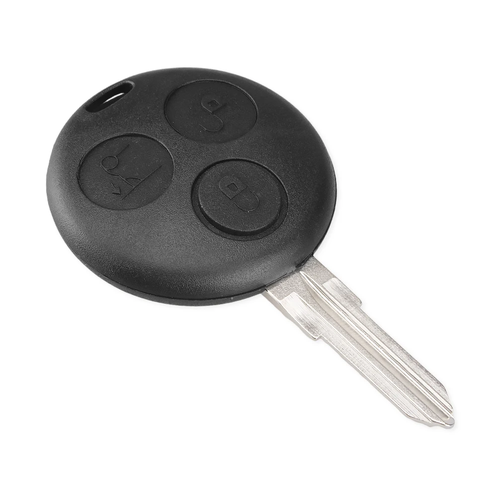 KEYYOU 10X3 кнопки дистанционного ключа оболочки чехол для Mercedes Benz SMART Fortwo Cas Uncut Пустой клинок авто ключ оболочки Чехол