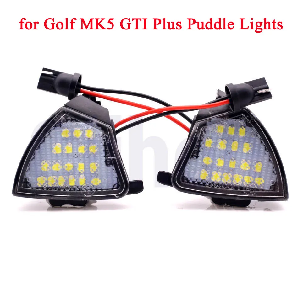 

6000K White Under Side Mirror Light Puddle Lamp for VW Golf 5 Mk5 MkV G TI Passat b6 Jetta R32 Golf Variant 6 Error Free Lights
