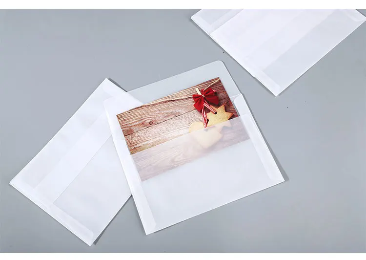50 шт./лот 20x13 см Ретро 22x14 см полупрозрачный конверт Diy пергамент бумажные конверты для свадебной вечеринки пригласительные карты
