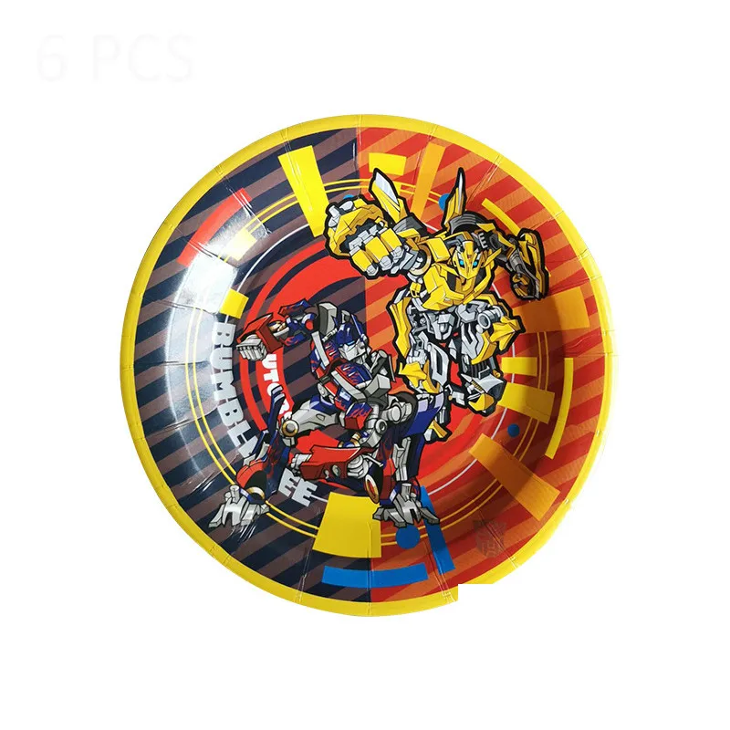 Трансформация День рождения украшение Bumblebee Optimus Prime Детские тематические