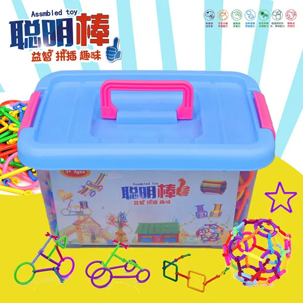 

CHILDREN'S cong ming bang Building Blocks Plastic Fight Inserted Magic Wand Educational Stereo zhi hui bang Children'S Education