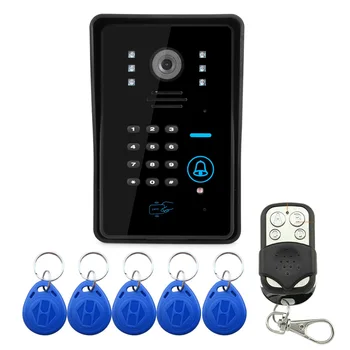 RFID 실외기 비밀번호 및 리모컨 잠금 해제 기능, 방수 카메라, 6 코어 케이블