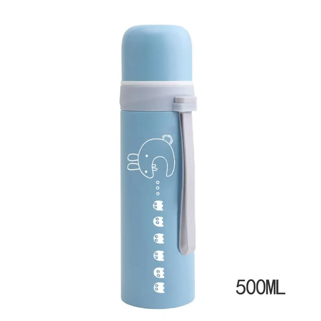 New Outdoor Sports Stainless Steel Portable Blue/Green/Pink/White 500ML/350ML Vacuum Thermos Bottle |