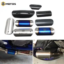 ZS заездов мотоцикл Выхлопная средняя Соединительная труба протектор тепловой щит крышка из нержавеющей стали для TMAX530 CB400