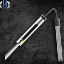 Портативный мини-нож Карманный резак для бумаги Телескопический инструмент брелок креативный складной телескопический нож для повседневного использования