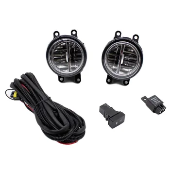 

For Toyota Yaris 2006-2013 H11 Wiring Harness Sockets Wire Connector Switch + 2 Fog Lights DRL Front Bumper LED Lamp