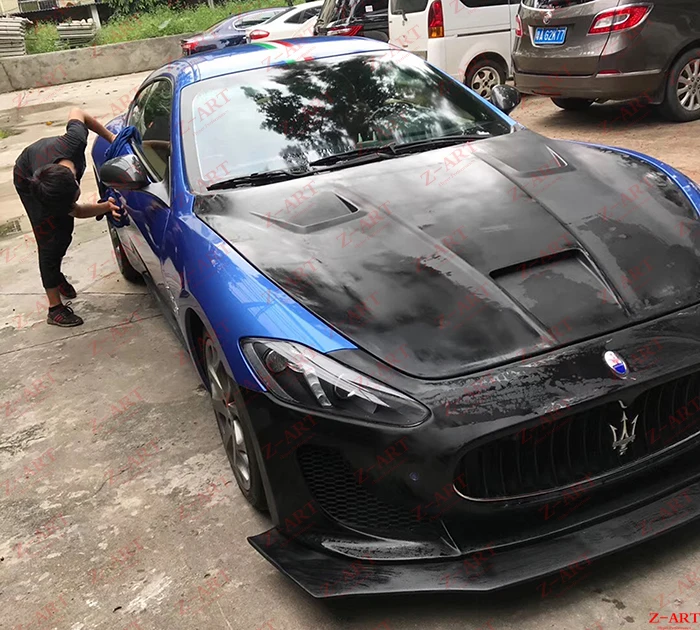 Z-ART капот двигателя из углеродного волокна для Maserati GT GC капот двигателя из углеродного волокна для Maserati Gran Turismo 2008- крышка двигателя