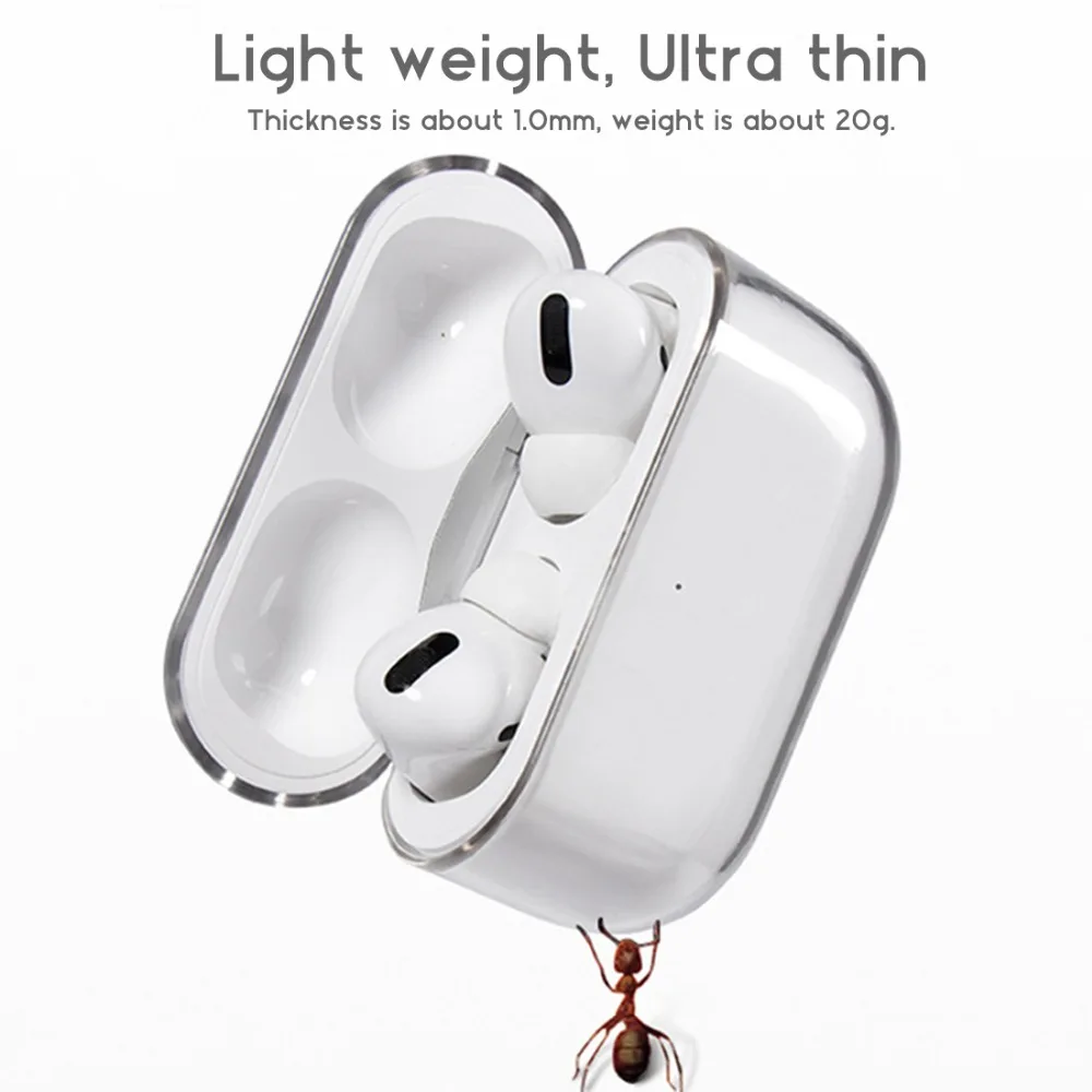 JINSERTA, прозрачный чехол для Airpods Pro, Жесткий Чехол для ПК, защитный чехол для Airpods 3, зарядное устройство, аксессуары, Прямая поставка