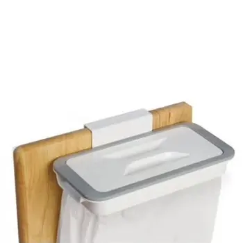

Garbage Bag Holder Kitchen Door Back Plastic Bracket Kitchen Trash Storage Hanger Rubbish Hanging Racks