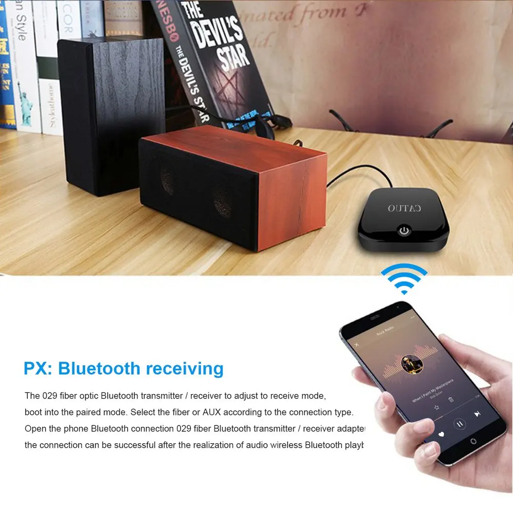 CATUO 2-в-1 Беспроводной Bluetooth передатчик/приемник аудио адаптер с оптический Toslink/SPDIF 3,5 мм стерео Bluetooth V4.1