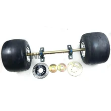 DIY четыре колеса картинг детская коляска ATV UTV Quad тормозной диск роторы Звездочка 65 см задняя ось с 11X7. 10-5 дюймов колеса шины