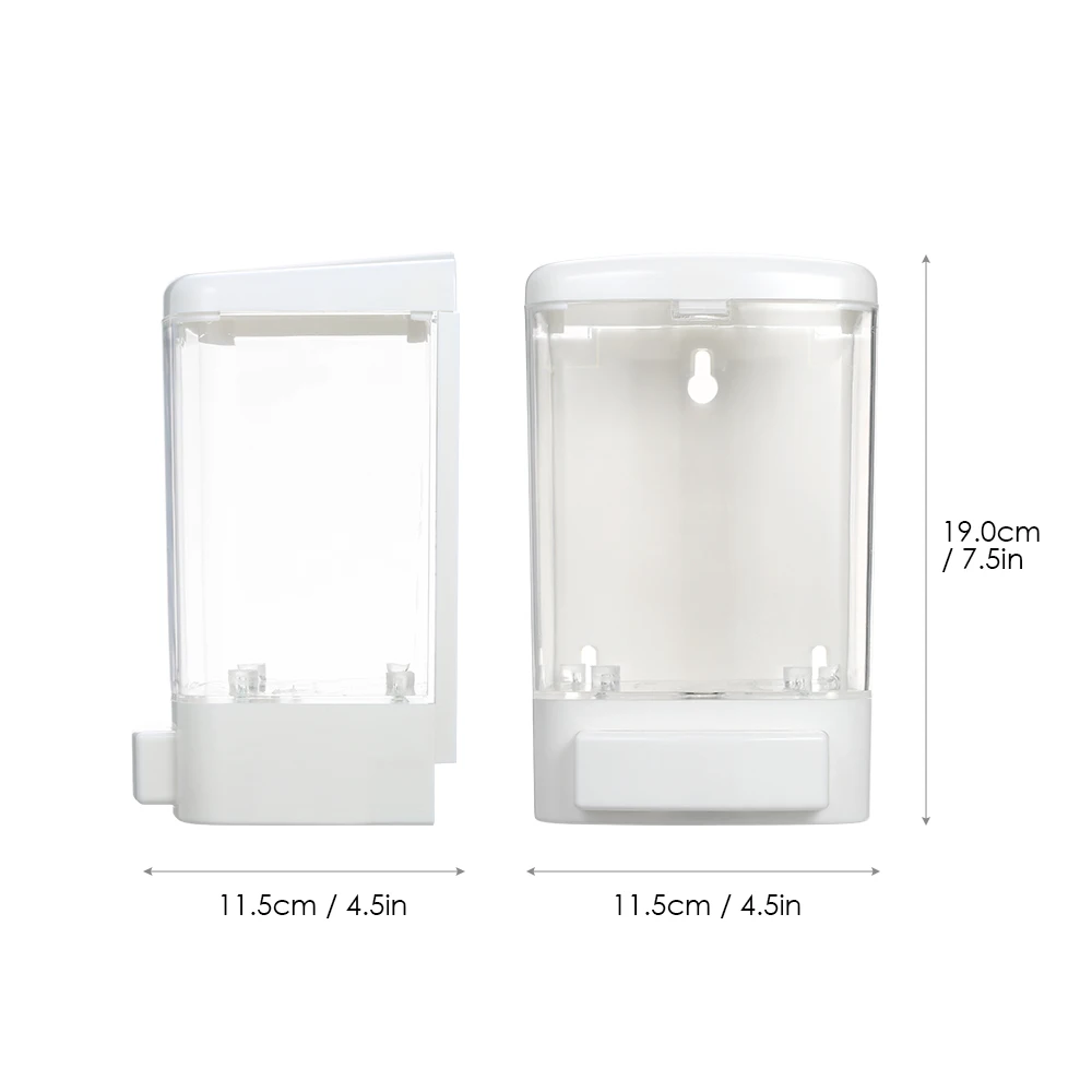1000mL Liquid Soap Dispenser Pump Hand Press Touch Soap Dispenser Wall Shampoo Dispenser for Kitchen Bathroom Restaurant Hotel