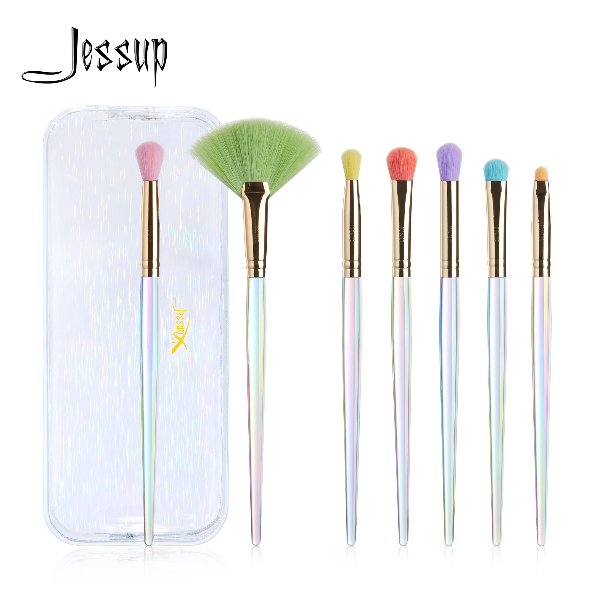 Jessup Makeup Brushes Set 7PCS Brushes Eyeshadow Concealer Blending