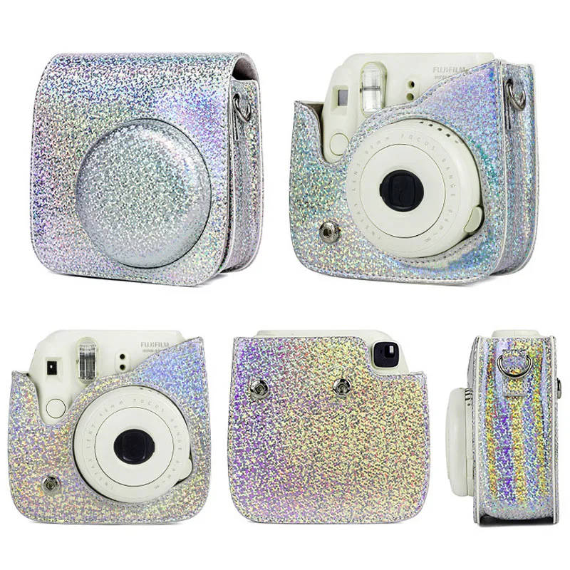 Защитный чехол для Polaroid Fujifilm Instax camera Mini 8/8+/9 кристальная блестящая камера волшебное цветное лазерное хранение сумка