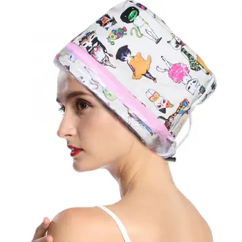 

Electric Hair Steamer Cap 3 Gears Temperature Adjustable Heating Cap Hair Salon Care Tools
