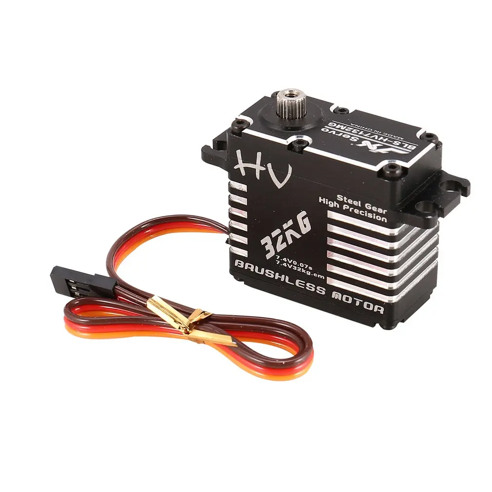 JX BLS-HV7132MG 32 кг металлический рулевой цифровой механизм HV бесщеточный сервопривод с высоким напряжением для радиоуправляемого автомобиля робота самолета дрона Горячая распродажа