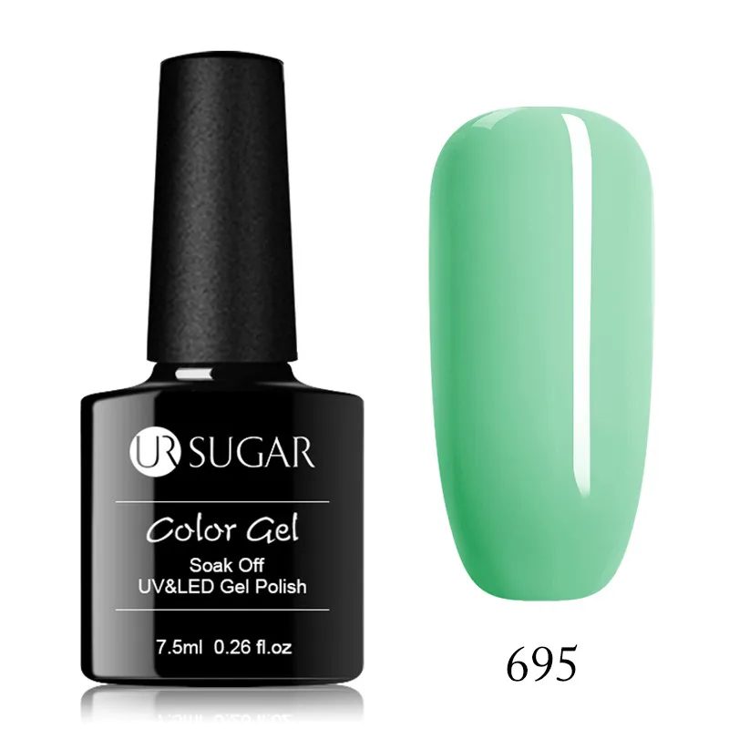Ur Sugar термохромированный гель, жидкий лак для ногтей, меняющий цвет, лак для ногтей, гель-краска, нужна черная основа, впитывающий УФ-гель - Цвет: 695
