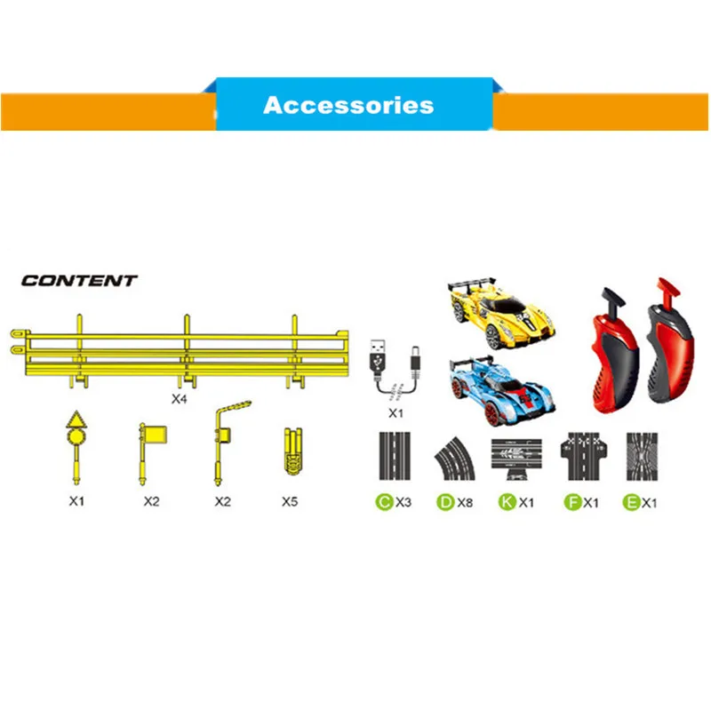 1:43 RC автомобиль с гоночной трассой электрический пульт дистанционного управления гоночный автомобиль двойная соревнование Спорт rc управление автомобиль игрушки для детей