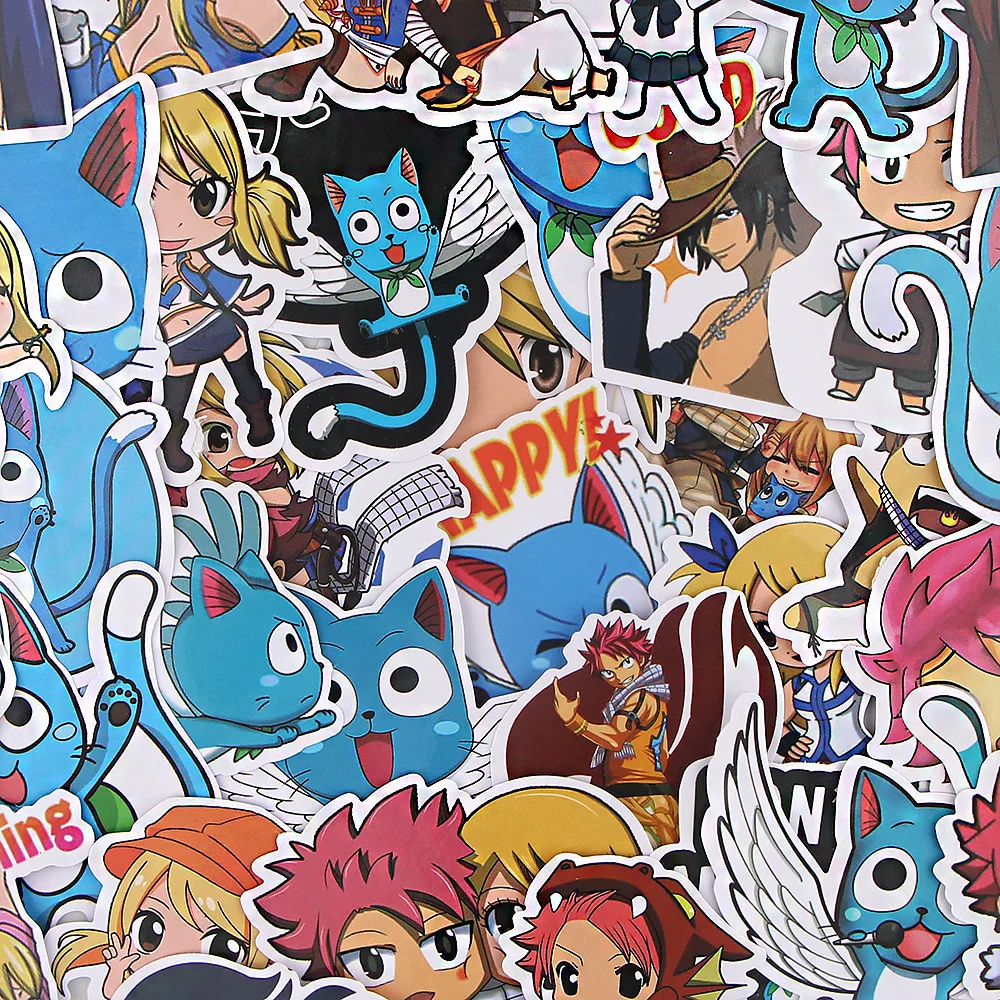 A3913 Patchfan 37 шт. аниме Kawaii Fairy Tail стикеры сделай сам велосипед Путешествия Чемодан