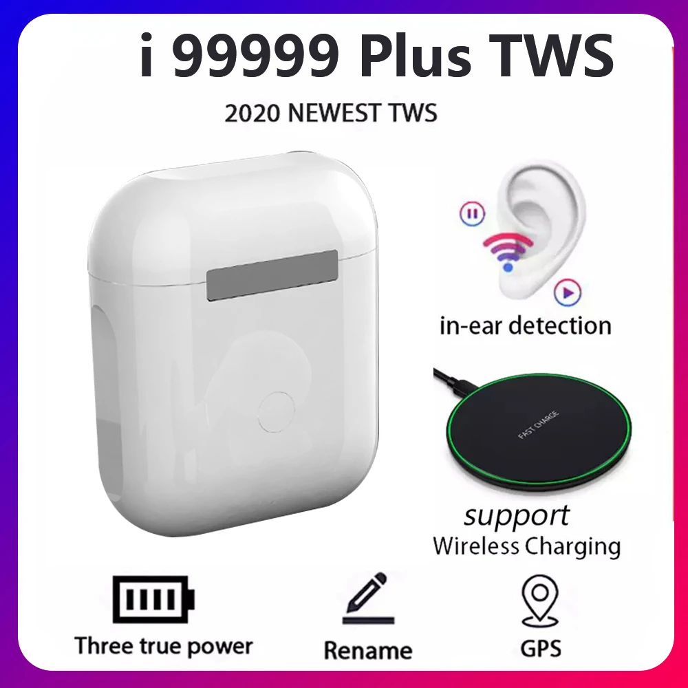 Оригинальные беспроводные наушники I99999 Plus TWS Bluetooth 5 0 супер PK I9000 Pro I90000 Max |