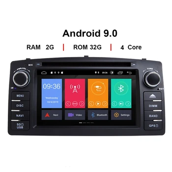

Android 9.0 Car DVD Player for Toyota Corolla E120 BYD F3 2 Din Car Multimedia Stereo GPS Auto Radio Navigation