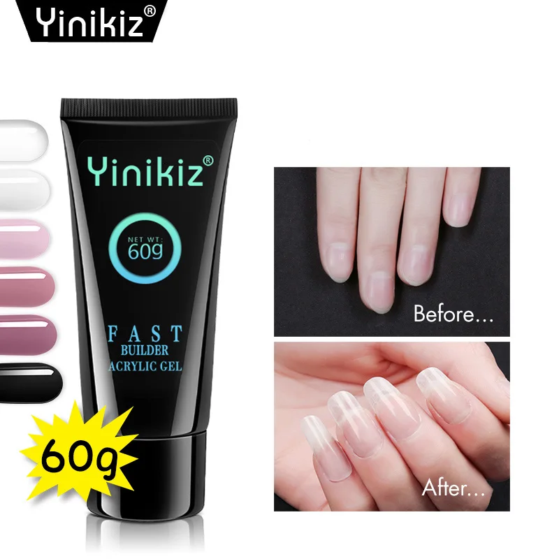 Yinikiz полигель для наращивания ногтей быстросъемный гель Камуфляжный УФ