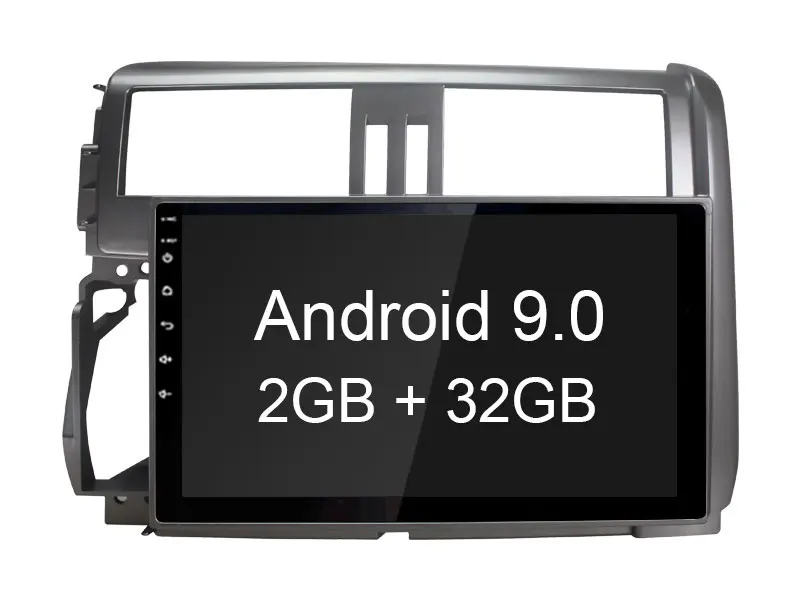 Besina 9 дюймов Android 9,0 Автомагнитола для Toyota Lander Cruiser Prado 150 2010-2013 мультимедийный плеер gps wifi аудио стерео 2G+ 32G - Цвет: 2GRAM 32GROM