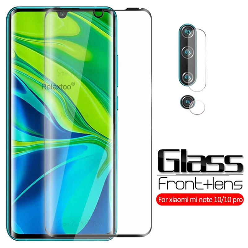 

2-in-1 Back camera lens protector Glass For xiaomi mi note 10 tempered glass xiomi mi note 10 pro note10 protective Film cover