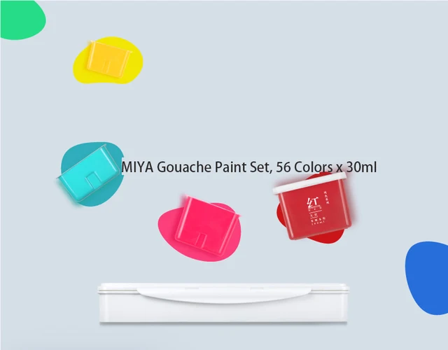HIMI Gouache Paint Set, 56 Colours x 30ml1oz with a Algeria