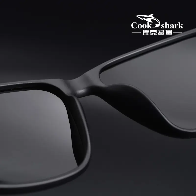 Cook Shark polarized sunglasses men's sunglasses women's UV protection driving special color-changing glasses trend personality - Image 3