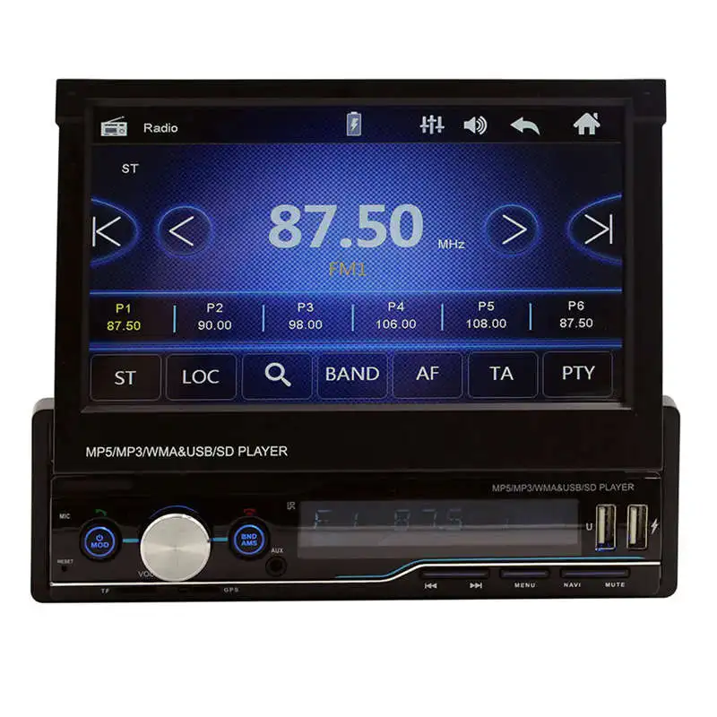 T100G 7 дюймов стерео Mp5 плеер Вождение рекордер навигатор Gps Rds Fm Am радио Bluetooth 4,0 Usb Aux головное устройство лучше Bluetooth