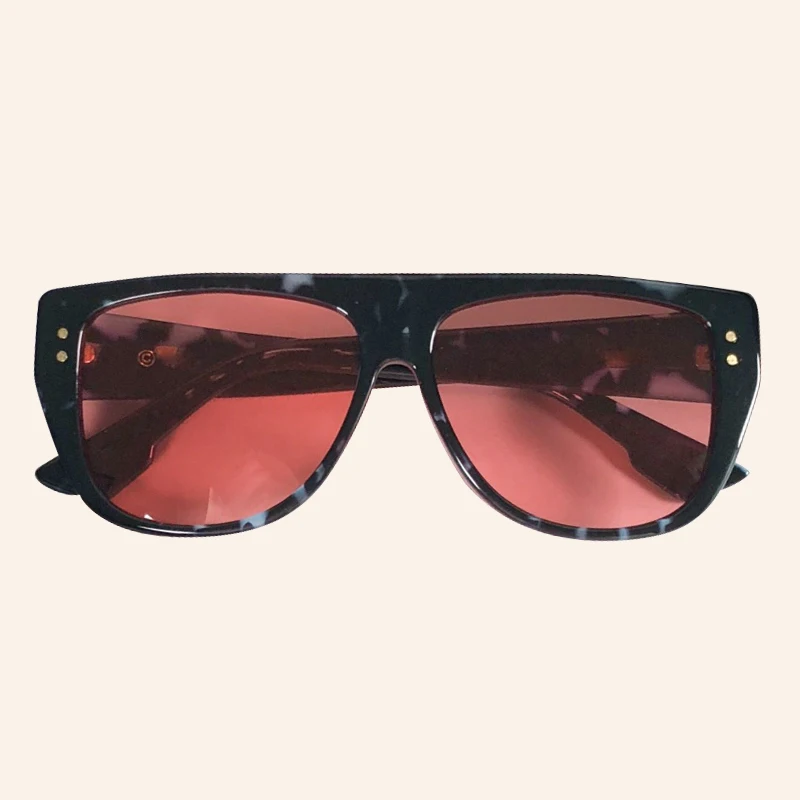 No.3 Sunglasses Модные квадратные солнцезащитные очки для женщин/мужчин с роскошной фирменной дизайнерской ацетатной оправой Ретро оттенков UV400 - Цвет линз: No.3 Sunglasses