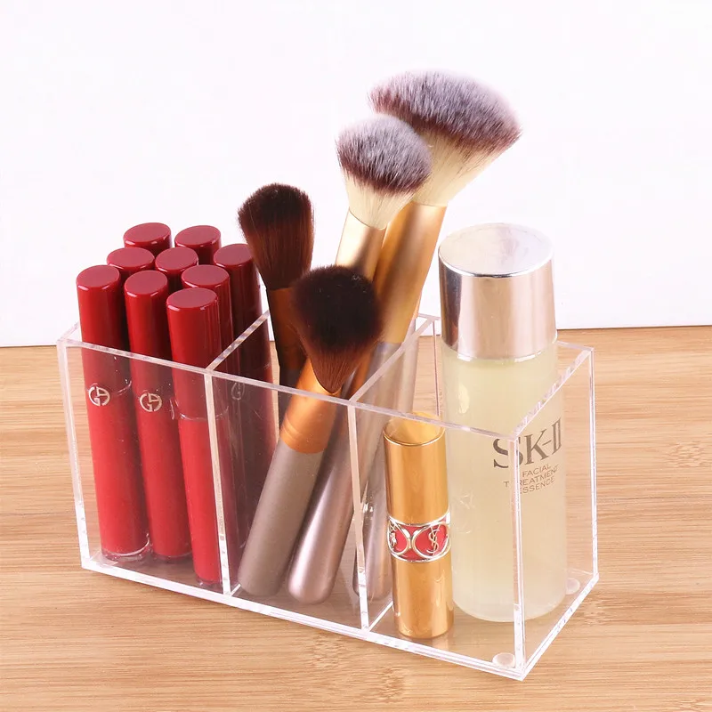 

Transparent acrylic cosmetic brush barrel storage head ornament display storage box rack desktop storage box