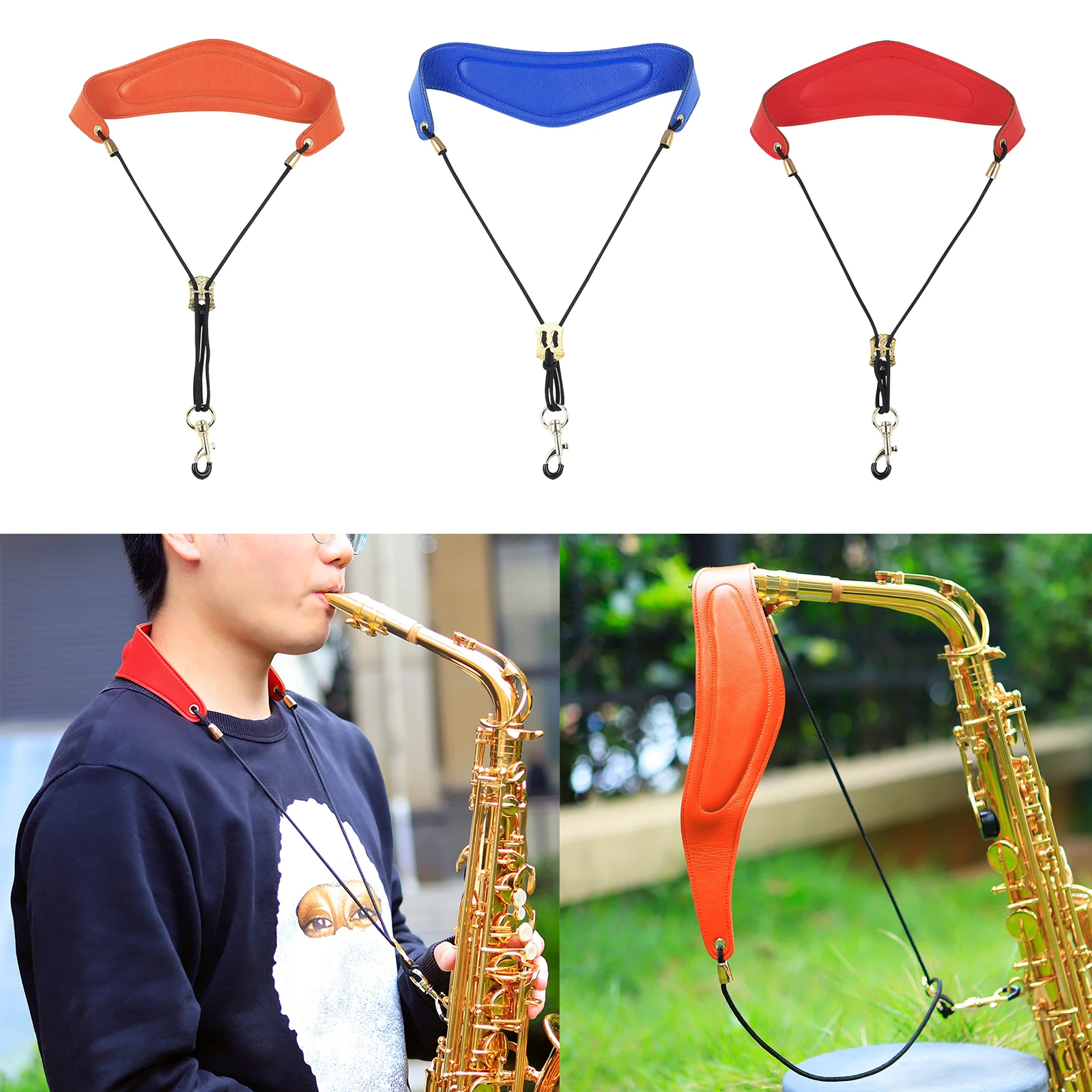 Sassofono Soprano Tenore Contralto Sax Tracolla Cuscino In Pelle Morbida Tracolla Sax Meno Stress Per Sassofono Tenore Soprano