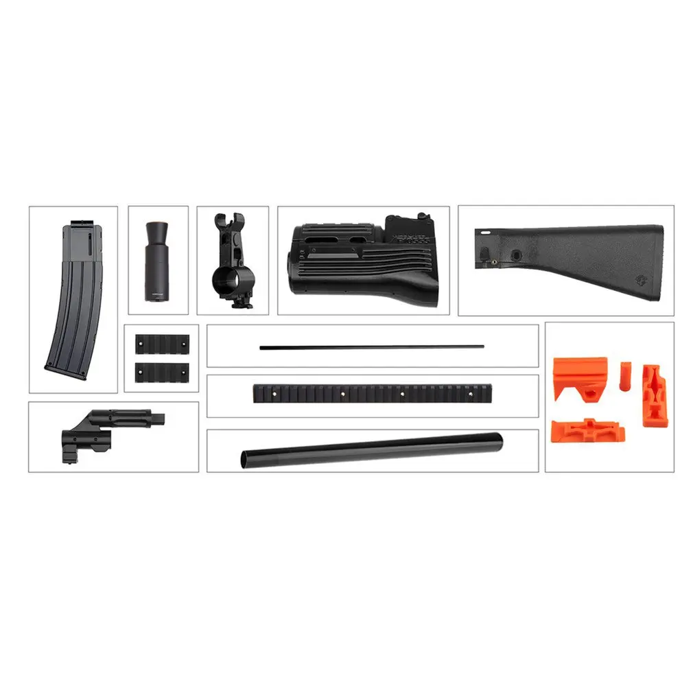 

Worker STF-W013 AK Style Mod Kits Set With Orange Adaptor for Nerf N-Strike Elite Stryfe Blaster Toy Gun Accessories