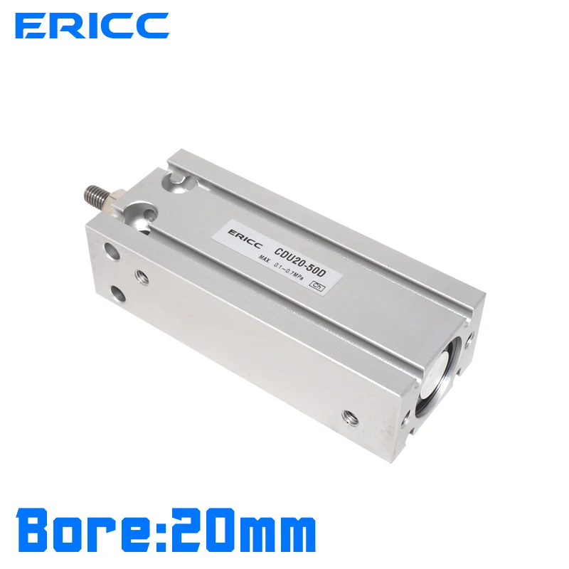 SMC TYPE CDU20 CU20 series Free Mount Cylinder Double Acting Single Rod Bore 20mm-5 to 50mm CDU20-5D/10D/15D/20D/25D/30D/40D/50D |
